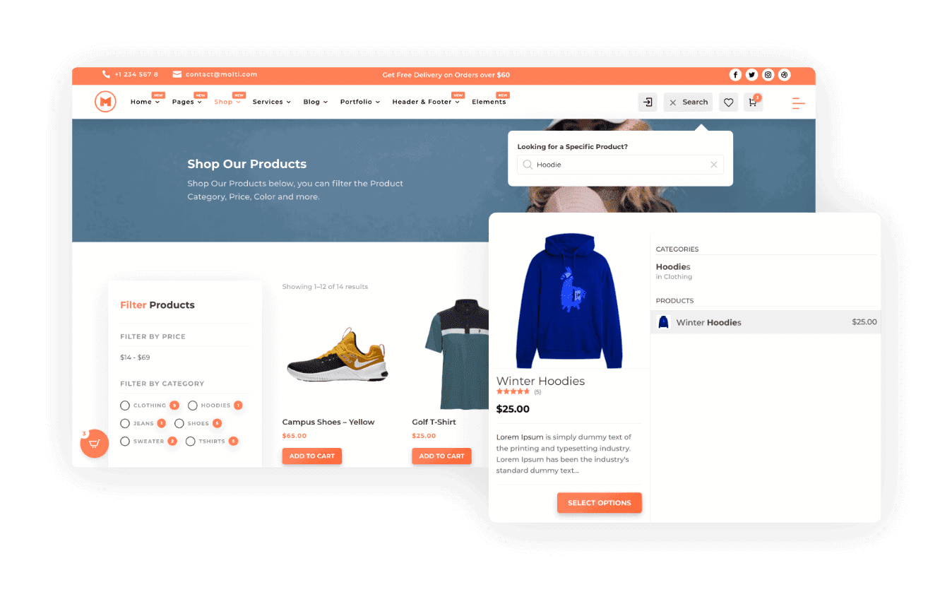 Molti - Advance Product Search
